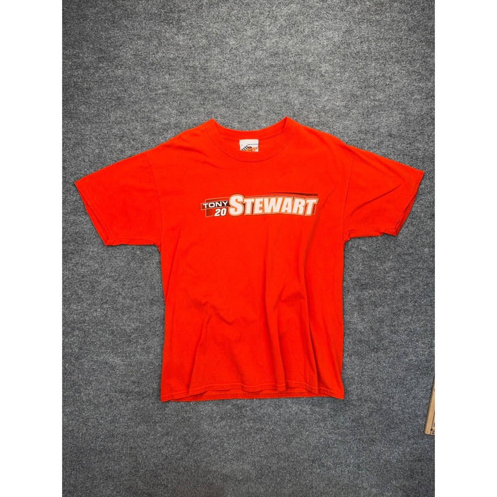 Tony Stewart NASCAR Winners Circle Home‎ Depot Racing T-Shirt Orange Large 2000s
